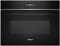 Siemens iQ700 CE732GXB1 Forno a microonde, 60 x 45 cm, da incasso, Inverter, nero, cookControl10, programmi automatici, humidClean Plus, pulizia degli