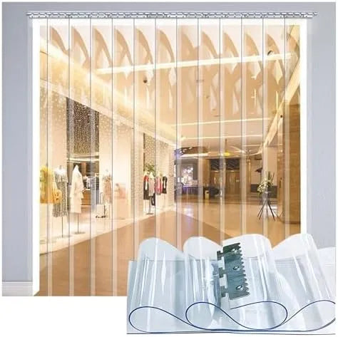 Prodotto magazzini, Tenda a strisce in vinile PVC resistente per celle frigorifere industriali, congelatori, macellai e aree refrigeranti, facile da