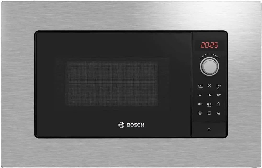 Bosch BEL623MS3 Forno a microonde, grill, da incasso, illuminazione LED, acciaio inox, rosso, Programmi automatici di cottura, Apertura laterale a