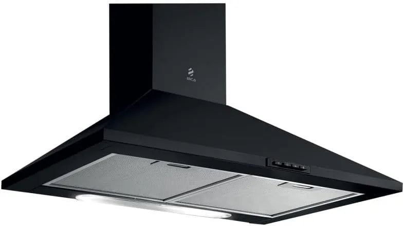 Cappa aspirante, 60 cm, cappa da cucina, montaggio a parete, nero, Tipologia Aspirante, installazione Parete