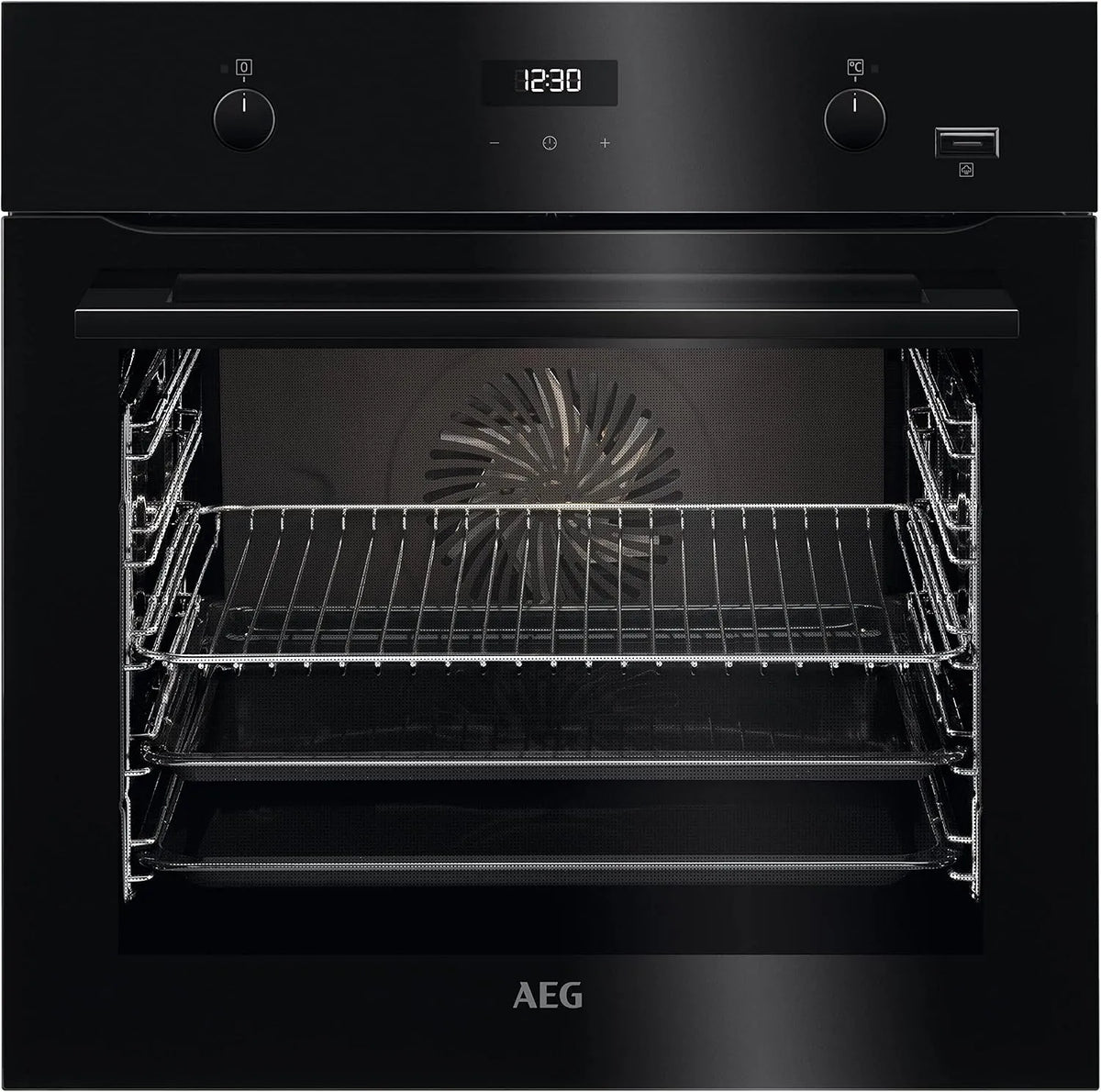 AEG BCS455020B Forno elettrico, da incasso, touch, grill, vapore, nero, display con orologio, con aggiunta di umidità, catalisi, facile da pulire