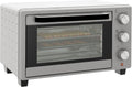 Forno elettrico, 21 L, 1400 W, 100 a 230 °C, timer, argento, HOMCOM Mini Forno 21L 1400W 100-230°C Timer 60 min Finestra Argento
