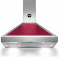 Cappa aspirante K90AMHVIA/19, 800 m3/h, cappa da cucina, montaggio a parete, acciaio inox, rosso, Acciaio inossidabile A