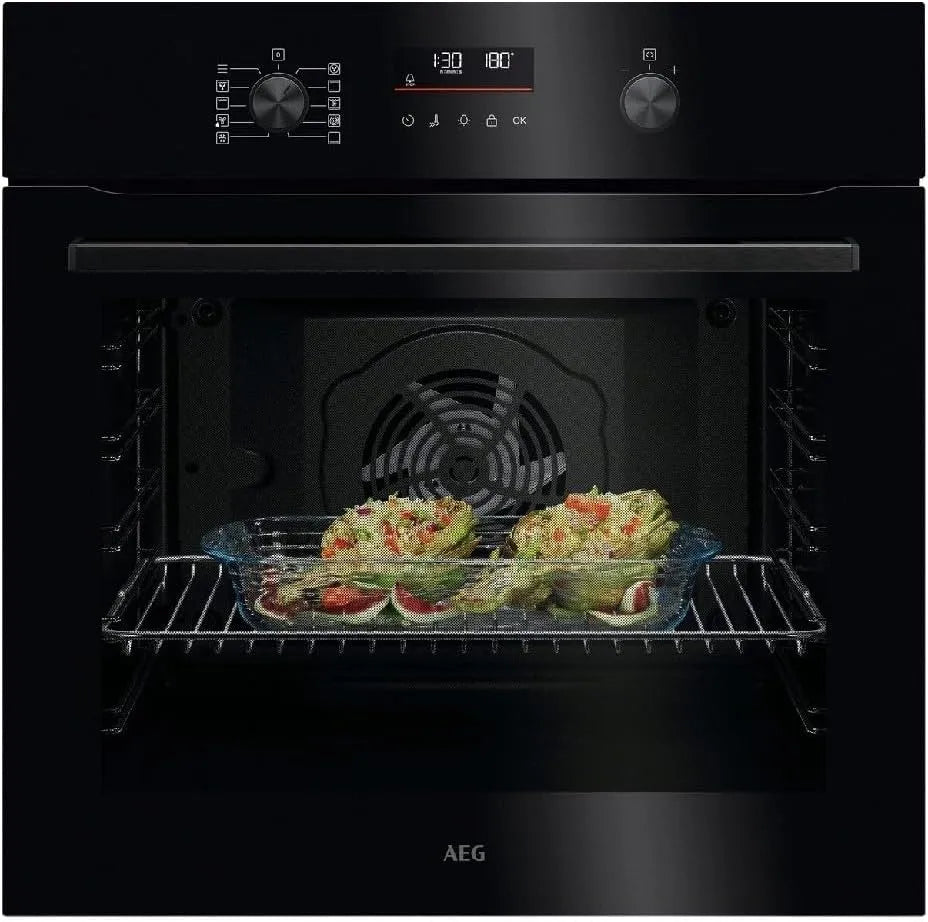 AEG Serie 5000 OU5PB40NSK Forno elettrico, 72 L, 3490 W, da incasso, nero, Forno da Incasso AEG Serie 5000 SurroundCook 3490W 72L Nero - OU5PB40NSK