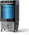 Prodotto Raffreddatore Evaporativo Portatile 55L, Condizionatori Portatili Industriali, 3 Velocità, Ruote, Oscillazione 120°