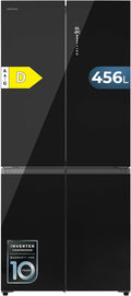 Cecotec Bolero CoolMarket 4D Frigorifero, 456 L, classe energetica D, da incasso, nero, Extra Capacità Inside 456L, 190 cm Altezza, 3 cm Larghezza