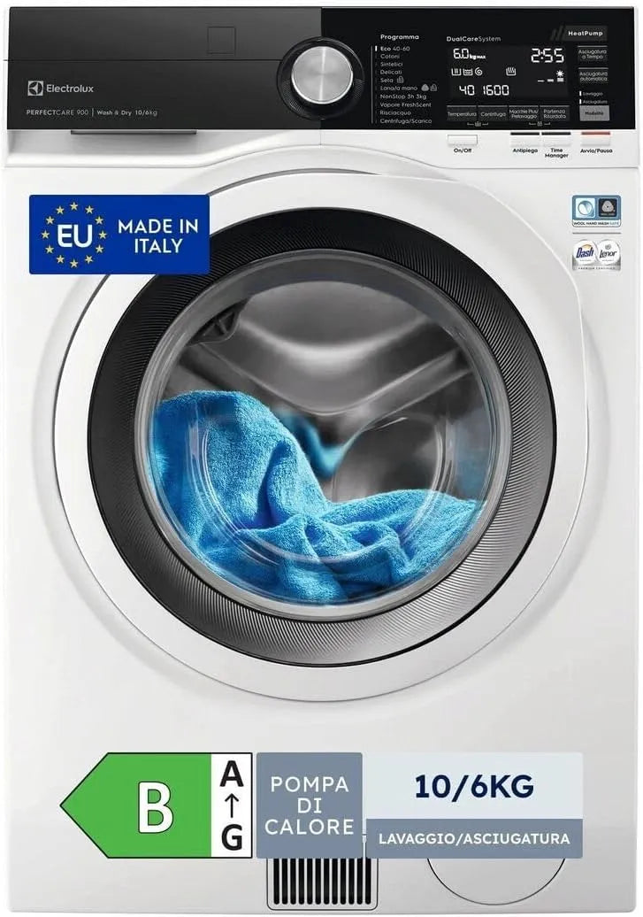 Electrolux EW9W216BW Lavasciuga, 10 kg, classe energetica B, lavatrice, asciugatrice, bianco