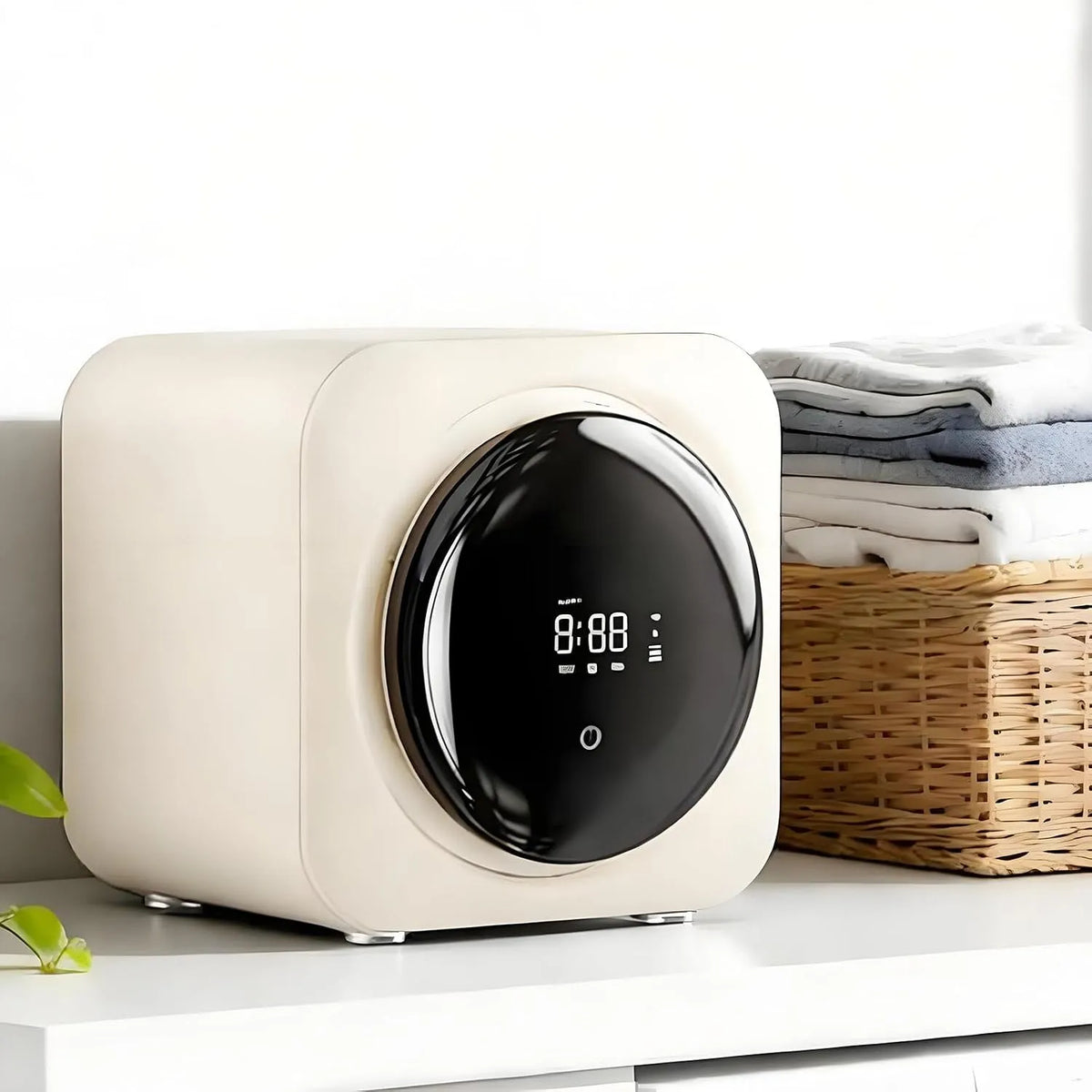 Lavatrice, 5 L, portatile, montaggio a parete, touch, Mini Asciugatrice Ventilata