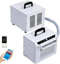 Condizionatore 12H, 130 m3/h, portatile, timer, Wi-Fi, Flusso d'Aria 130m3, Condizionatore Split 3000 BTU, Senza Installazione per Casa, Ufficio e