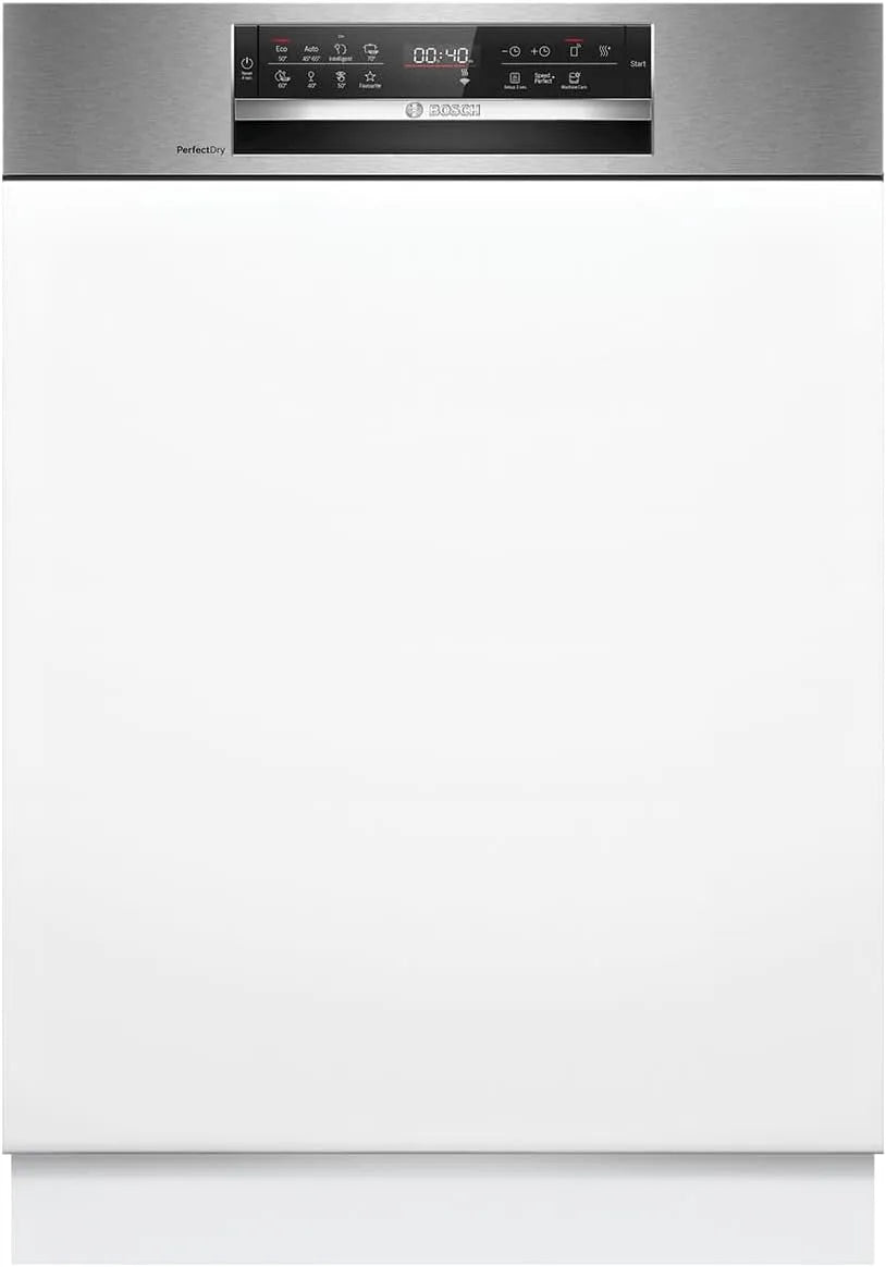 Bosch serie 6 SMI6ZCS16E Lavastoviglie, 60 cm, Home Connect, cestelli Max Flex, lavastoviglie parzialmente integrata, con cassetto portaposate