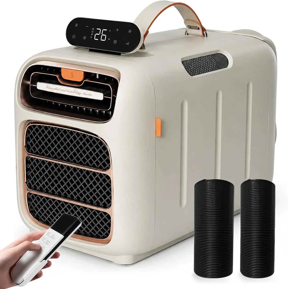 Condizionatore 4800BTU, 220 V, Condizionatore Mobile a Compressore con Doppio Tubo da 4800BTU 220V