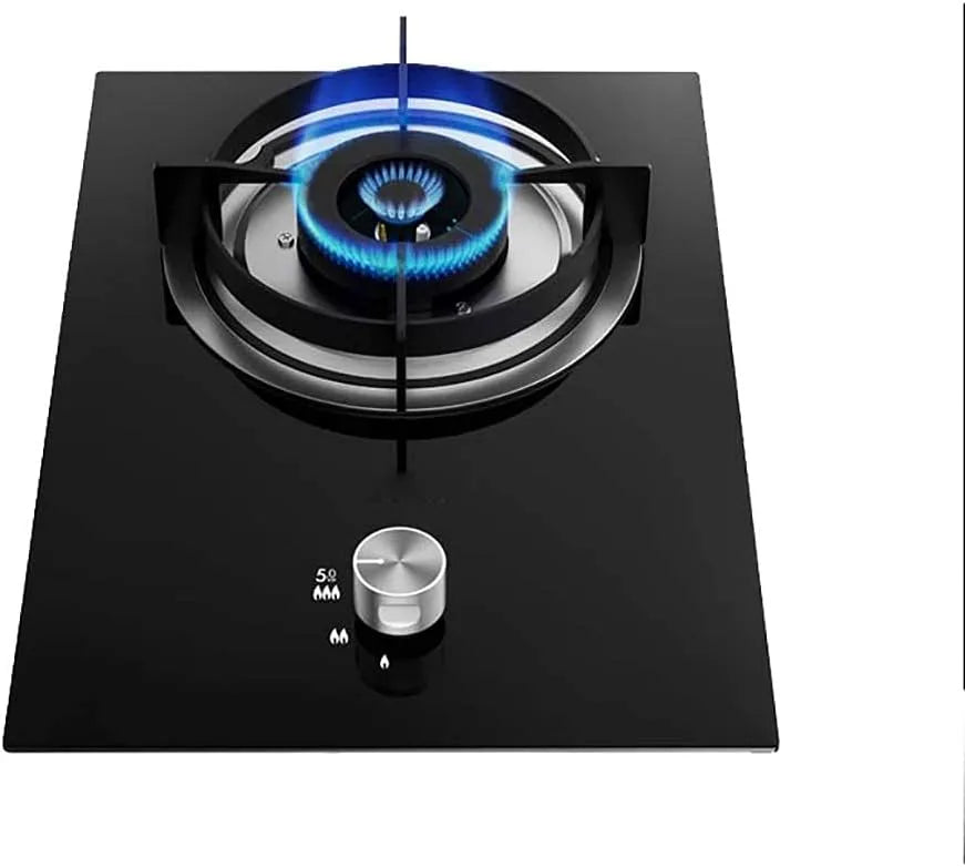 Piano cottura a gas, da incasso, portatile, fornello a gas, nero, potenza di fuoco feroce 5, 0 Kw, Fornello da campeggio, facile da pulire, compati