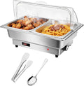 Scaldavivande da buffet, 9 L, acciaio inox, argento, Argento 1, Scaldavivande Elettrico