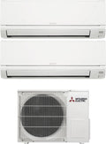 modello MSZ-HR25VFK MXZ-2HA40VFE1, MSZ-HR25VFK + MSZ-HR25VFK + MXZ-2HA40VFE1 - Climatizzaztore Dual Split 9000 + 9000 Btu Inverter con Pompa di Calore