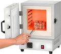 Forno elettrico, 2000 W, industriale, 2 zone di temperatura, Forno Laboratorio Ad Alta Temperatura 1150 °C, Forno a Muffola Chiuso