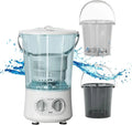 Lavatrice, portatile, esterno, timer, 3 cestini, design salvaspazio, ideale per casa, dormitorio, camper