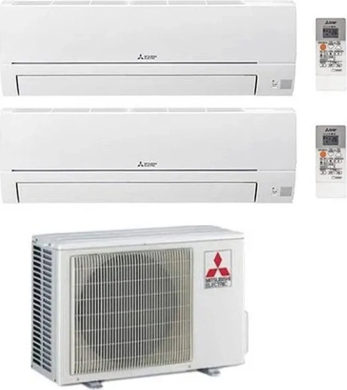 Prodotto A++, A+, Climatizzatore Dual Split 12000+12000 Btu, Dual MSZ HR 35+35