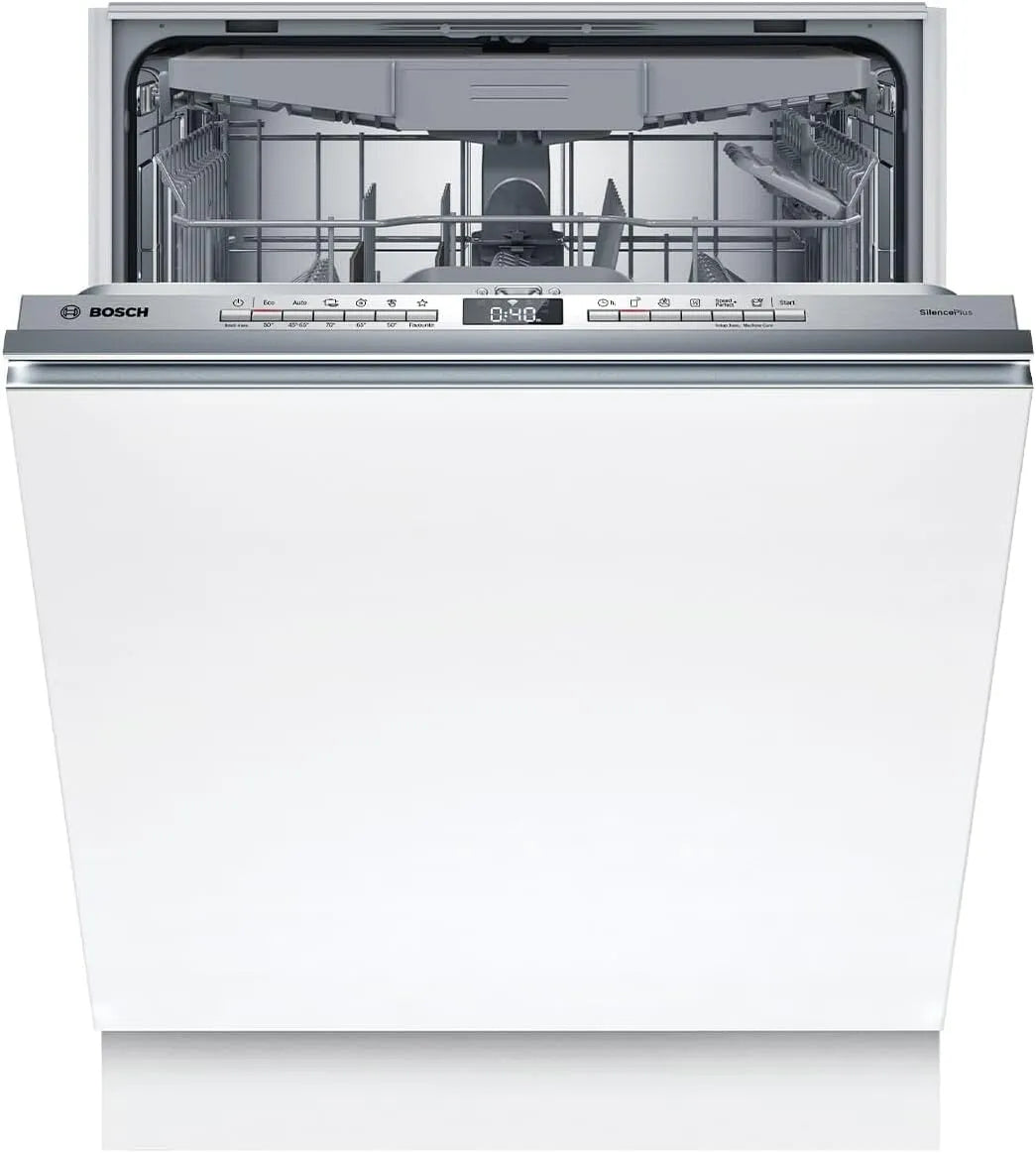 Bosch Serie 4 SBV4EVX08E Lavastoviglie, 60 cm, incasso totale, Bosch SBV4EVX08E Serie 4 Lavastoviglie Smart XXL Completamente Integrato 60 cm Cassetto