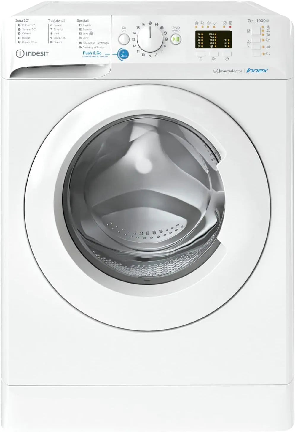 Lavatrice, 7 kg, Indesit 71083X 1000Giri, min, BWA W IT, 7kg, Lavatrice a Carica Frontale