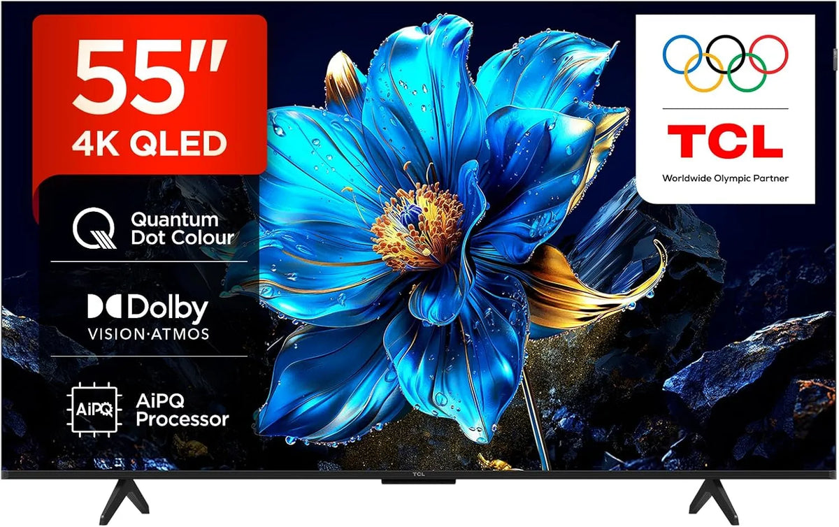 Google 55P7K Smart TV, televisore, 4K UHD, QLED, HDR, Dolby Vision & Atmos, Game Master, Motion clarity