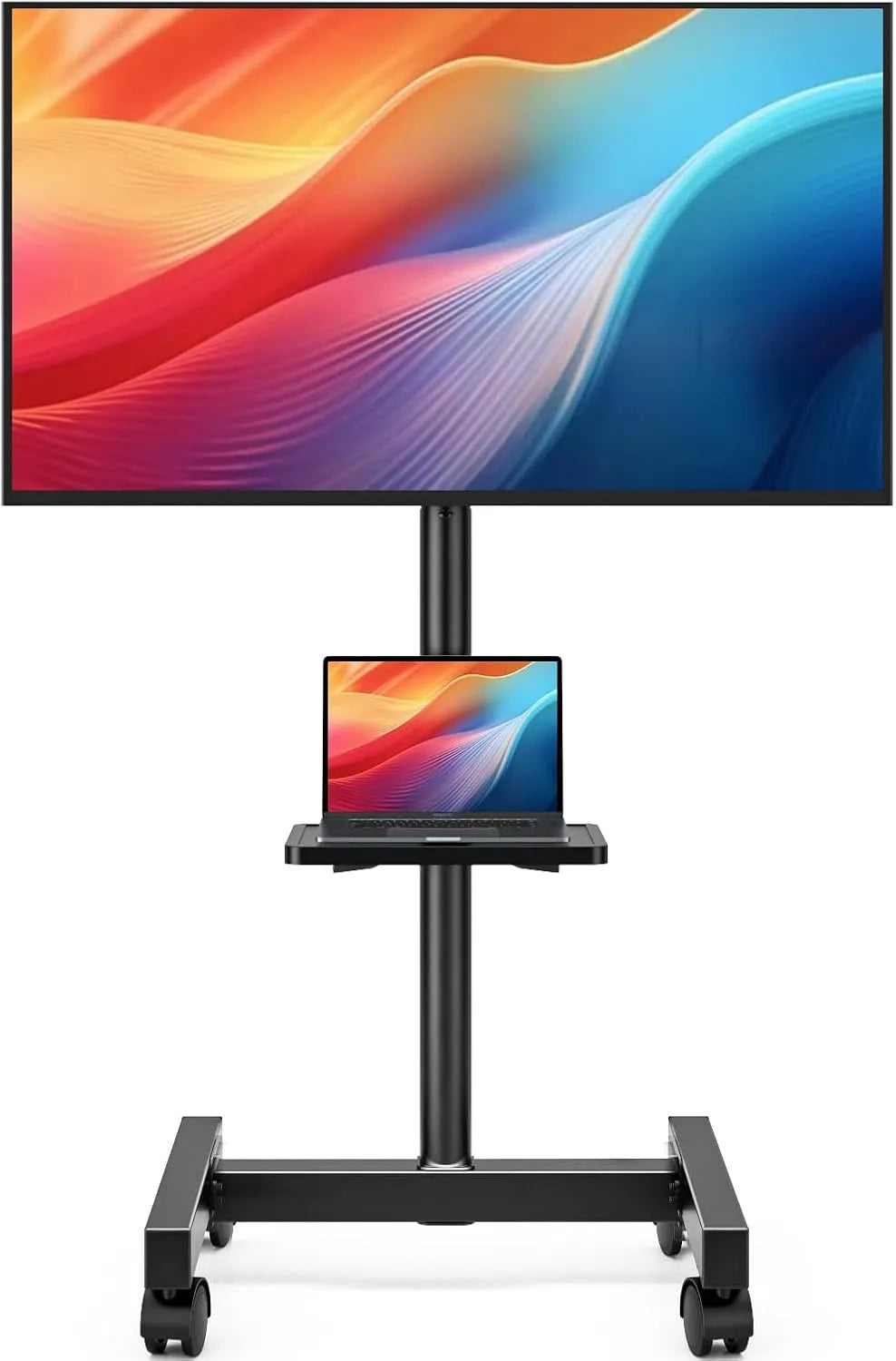 Dell Smart TV, 50 pollici, 200x200 mm, 200 × 200, televisore, display LCD, Carico Massimo 20 kg, Hemudu Supporto TV da Pavimento Mobile per Televisori