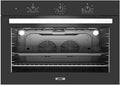Forno elettrico, 89, 5x57x59, 5 cm, 100 L, classe energetica A, da incasso, timer, nero, Samet, con Doppia Ventola