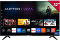 Smart TV, 32 pollici, televisore, triplo tuner DVB-T2, S2, audio Dolby, HDMI, Wi-Fi, senza cornice, DAZN, YouTube, Netflix, Prime video, HEVC 10