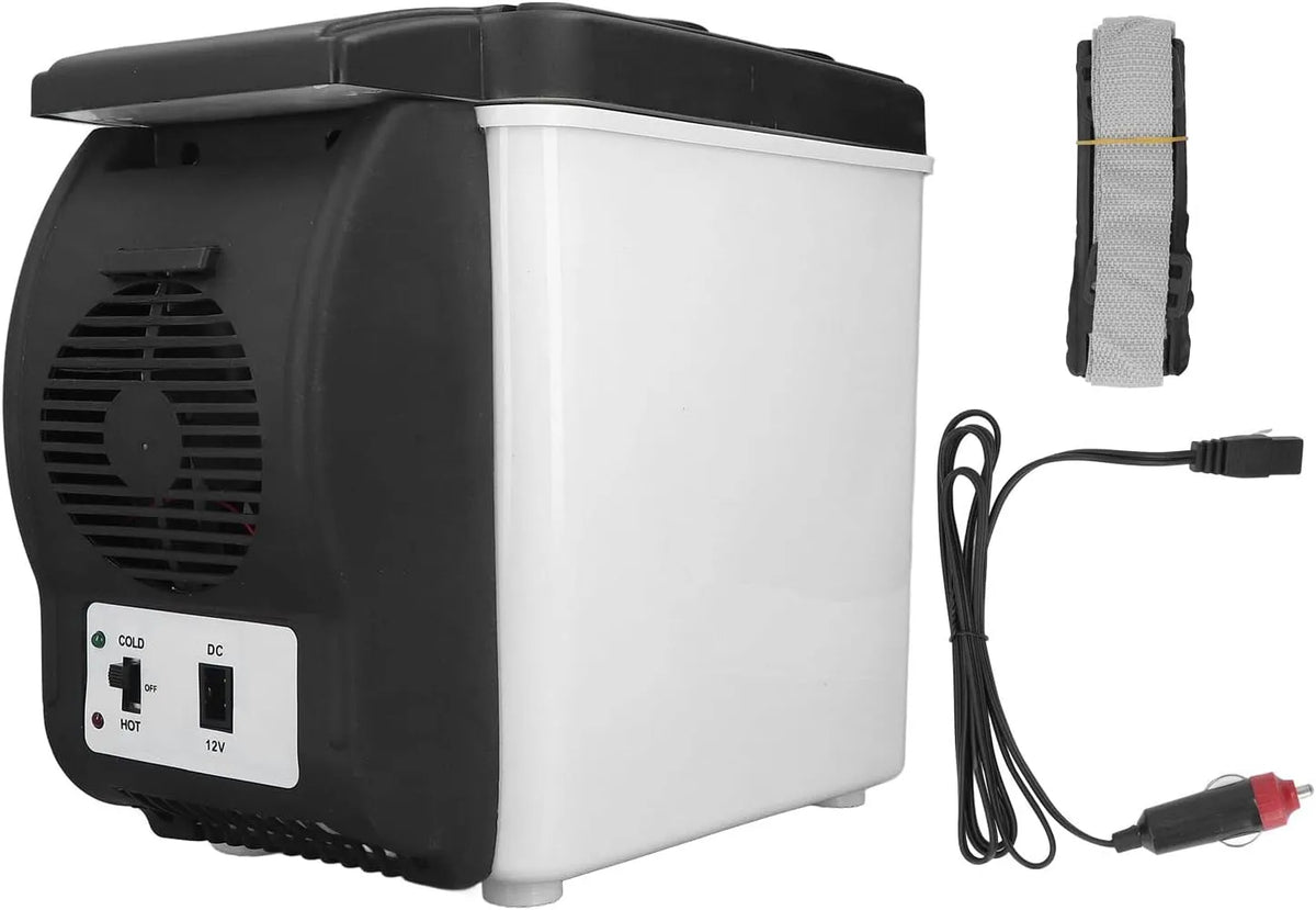 Frigorifero portatile, 6 L, vano congelatore, auto, mini frigo portatile, Raffredda O Riscalda, per la Cura della Pelle, Alimenti