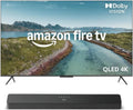 Smart TV, 50 pollici, televisore, 4K UHD, QLED, HDR, audio Dolby, HDR10+, Dolby Vision, 1 canali, controllo vocale con Alexa + Fire TV Soundbar Plus