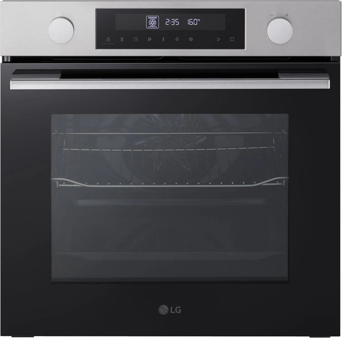 LG WS5D7210S Forno elettrico per pizza, 72 L, 3200 W, 11 programmi, classe energetica A, da incasso, acciaio inox, Modalità Pizza, 72L, Frittura ad