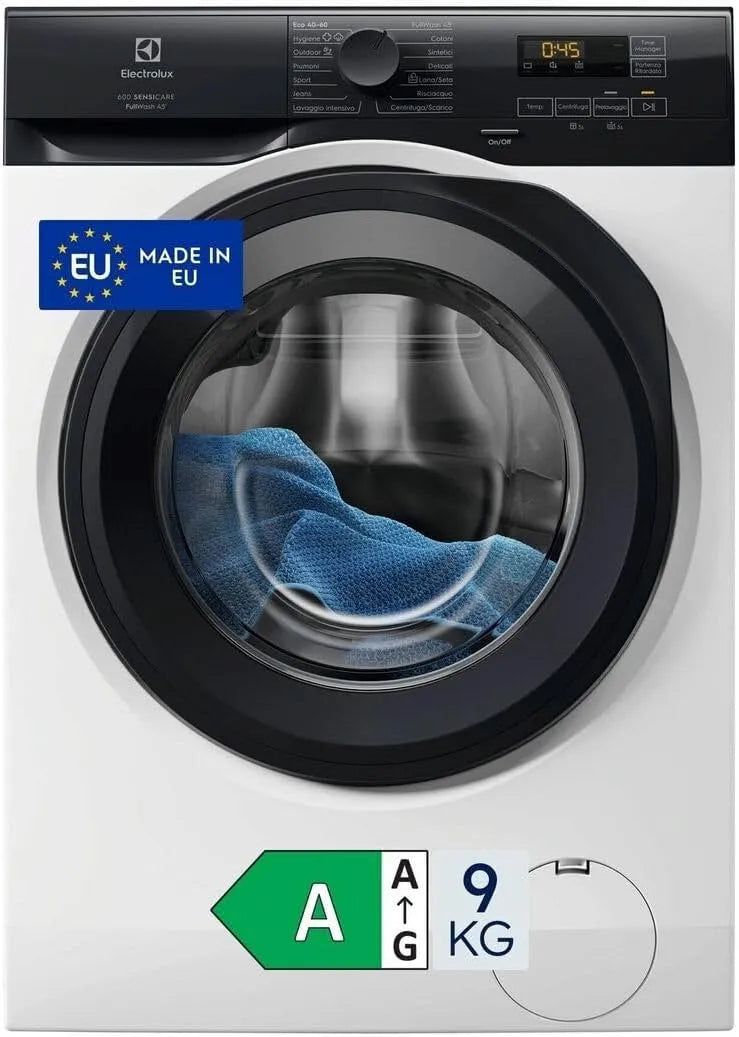 Electrolux Serie 600 EW6FAM19Z Lavatrice, 9 kg, Electrolux EW6FAM19Z Lavatrice Carica Frontale 9 kg SensiCare Serie 600