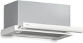 Klarstein Cappa aspirante, 60 cm, 896 m3/h, classe energetica A, cappa da cucina, da incasso, touch, bianco, LED, Filtro Carbone, Silenziosa