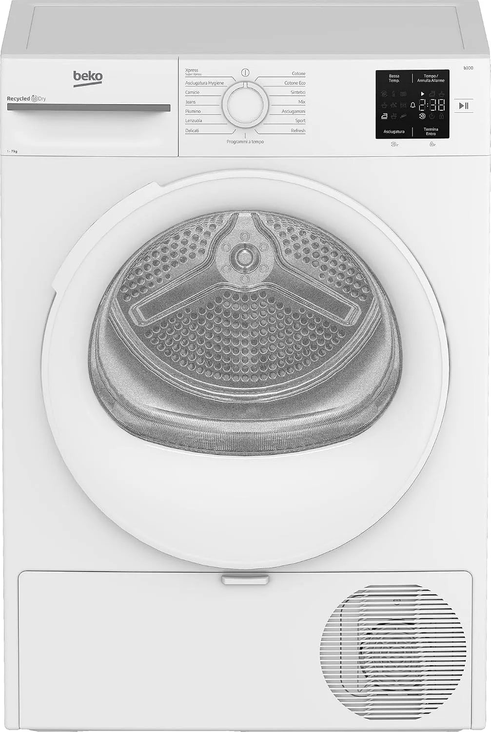 Beko BMT73EW Asciugatrice, 7 kg, classe energetica D, libera installazione