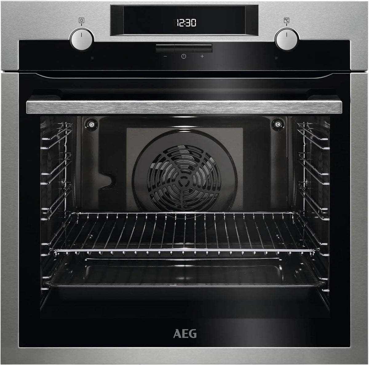 AEG Serie 6000 BEE431011M Forno elettrico, 72 L, classe energetica A, da incasso, acciaio inox, SurroundCook, Funzione Aqua Cleaning