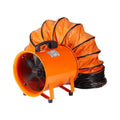 VEVOR m3/h Ventilatore, 592 W, 8792 m3/h, portatile, IP65, industriale, 4 mm, Tubo Flessibile 5 m Volume d'Aria 8792 m3/h 2 Marce per Aspirare Polvere