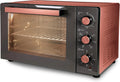 Forno elettrico, rivestimento antiaderente, rosso, Tognana Iridea, Rosso Mela, Forno elettrico ventilato con pareti interne in materiale antiaderente
