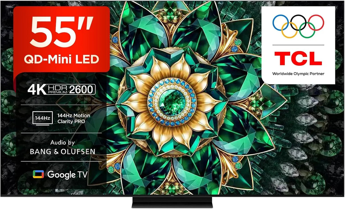 TCL 55Q7C 2.600nit Smart TV, 55 pollici, televisore, 4K UHD, HDR, Smart TV QD‐Mini LED 4K HDR10+ da 55'
