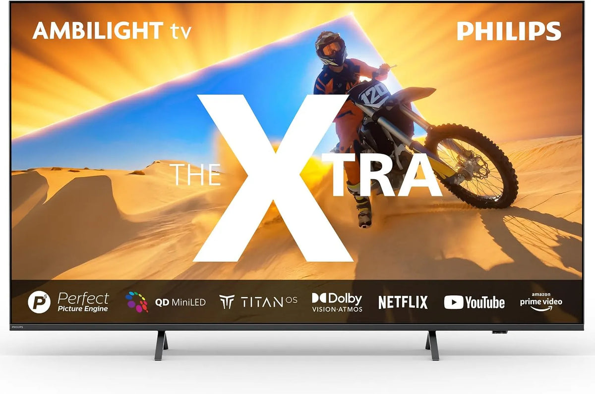Philips 55PML9019 Smart TV, televisore, 4K UHD, audio Dolby, tecnologia Quantum Dot, pannello IPS, grigio, Dolby Vision e Dolby Atmos Sound, Titan OS