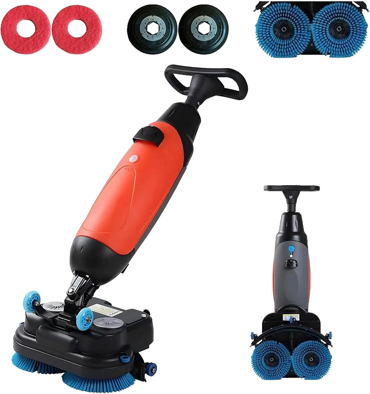Lavasciuga, 43 Cm, lavatrice, asciugatrice, professionale, 240 Giri, Min, Lucidatrice E Pulitrice per Pavimenti Multifunzione, Pulizia Profonda Di