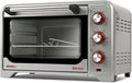 Forno elettrico, 1600 W, Girmi FE30, timer, acciaio inox, argento, Termostato regolabile 230°, 4 resistenze riscaldanti, Griglia Inox, Ventilazione