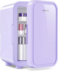 Frigorifero litri, 6 L, 240 V, portatile, camera da letto, cura della pelle, bevande, ufficio, dormitorio e auto, viola
