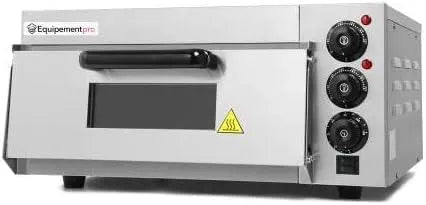 Forno elettrico per pizza ep-1st, 4 x 20 cm, professionale, acciaio inox