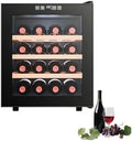 Cantinetta vino 16Bottle, 11 a 18 °C, touch, Cantinetta frigo per Vino, Cantina per Vino con refrigerazione a semiconduttore, Prestazioni stabili per