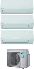Daikin Inverter, Climatizzatore Trial Split 9000 + 9000 + 12000 Btu, Pompa di Calore, Siesta 3AMXF52A