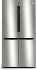 Bosch side-by-side refrigerator Freestanding 605 L E Stainless steel Serie 4 KFN96VPEA