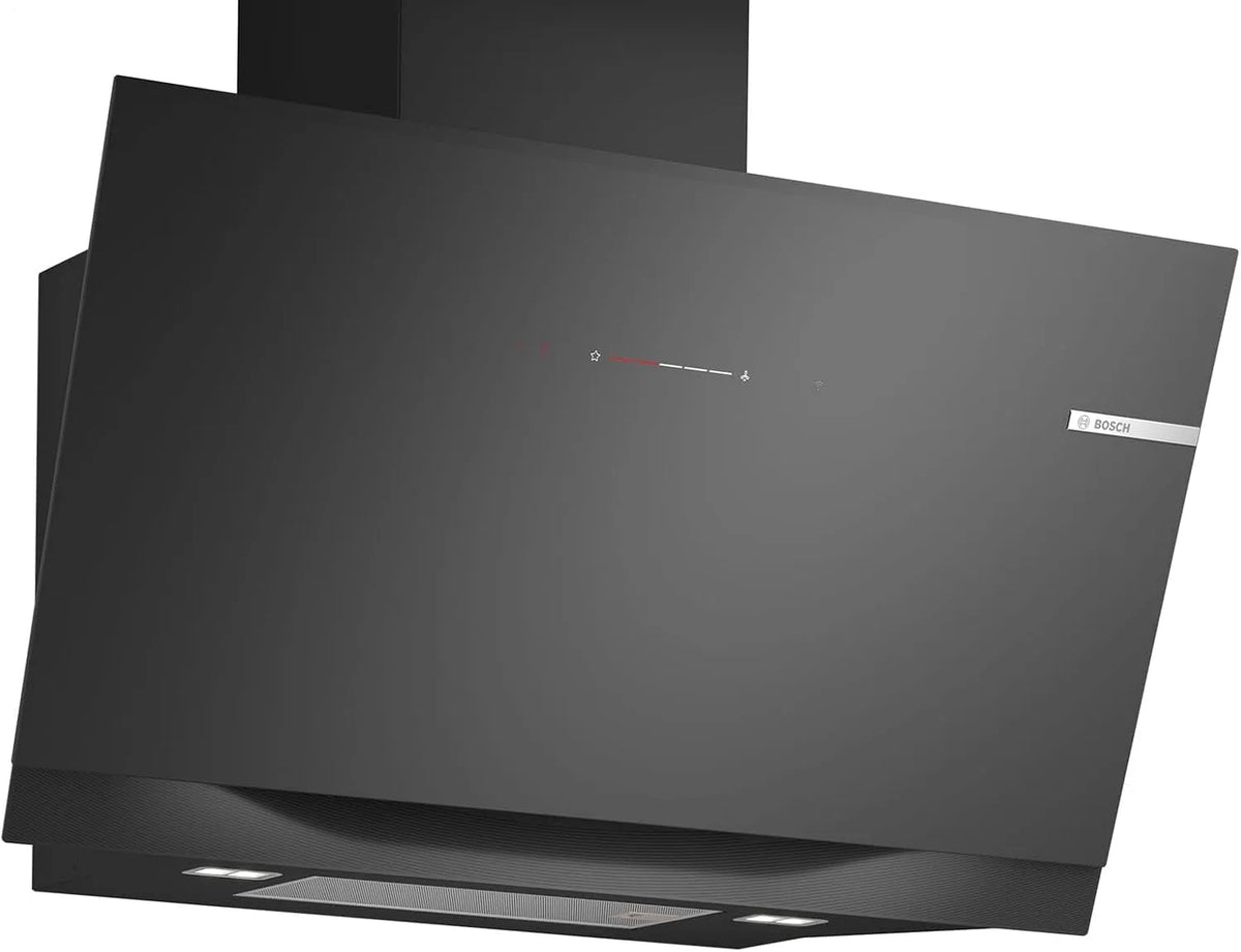 Bosch serie 8 DWK91LT60 Piano cottura, 90 cm, nero, cappa aspirante intelligente, estremamente silenzioso, made in Germany, temperatura colore
