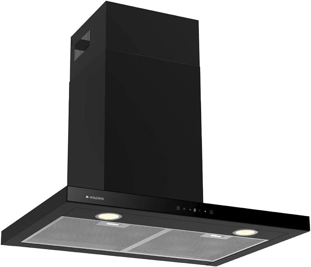 Lavastoviglie ACPT700AN. m3/h, 70 cm, 634 m3/h, 68 dB, touch, 3 velocità, nero, 2 filtri, vetro nero, livello sonoro
