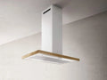 Cappa aspirante, 120 cm, cappa da cucina, BIO WH, 120X53, bianco, ISLAND, Tipologia Aspirante, Installazione Isola, Finitura Rovere