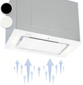 Klarstein Piano cottura, 52 cm, 190 W, 467 m3/h, da incasso, touch, timer, bianco, cappa sottopensile, vetro