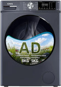 Lavasciuga, 5 kg, classe energetica A, lavatrice, asciugatrice, CHiQ CW85862HX 8, 5kg, vapore, Inverter